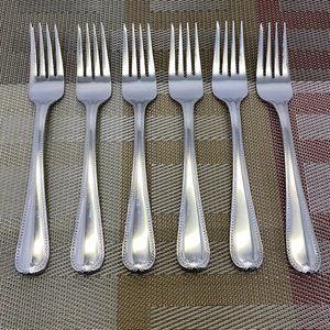 Lenox Vintage Jewel Salad Forks  - Set of 6 - Glossy  - Pre-owned